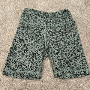 Leopard Print Women's Biker Shorts